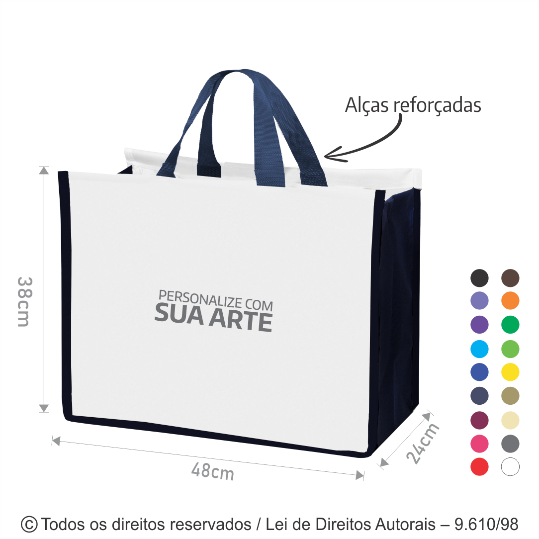 SACOLA DE NYLON 48X38X24CM 104N
