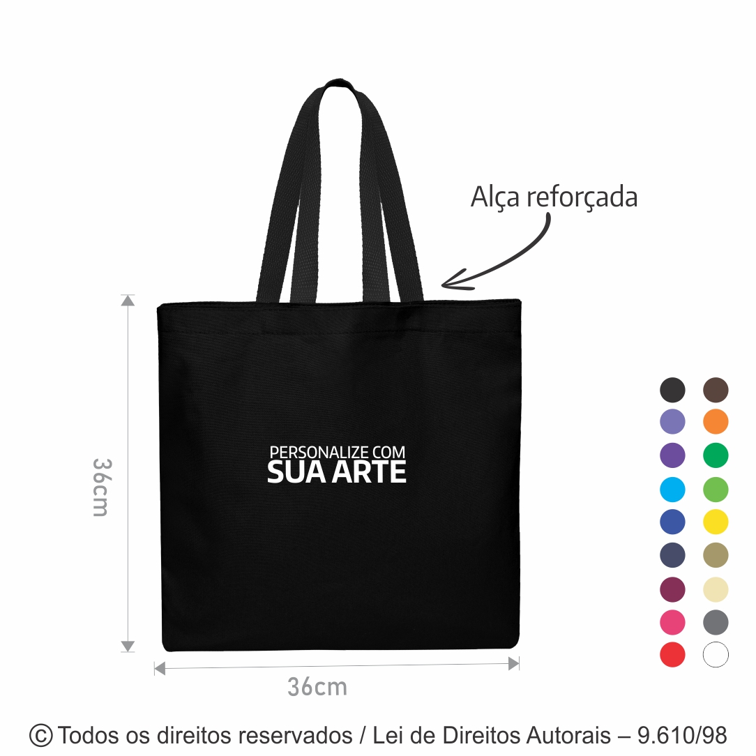 SACOLA DE NYLON 600G 36X36CM 222N