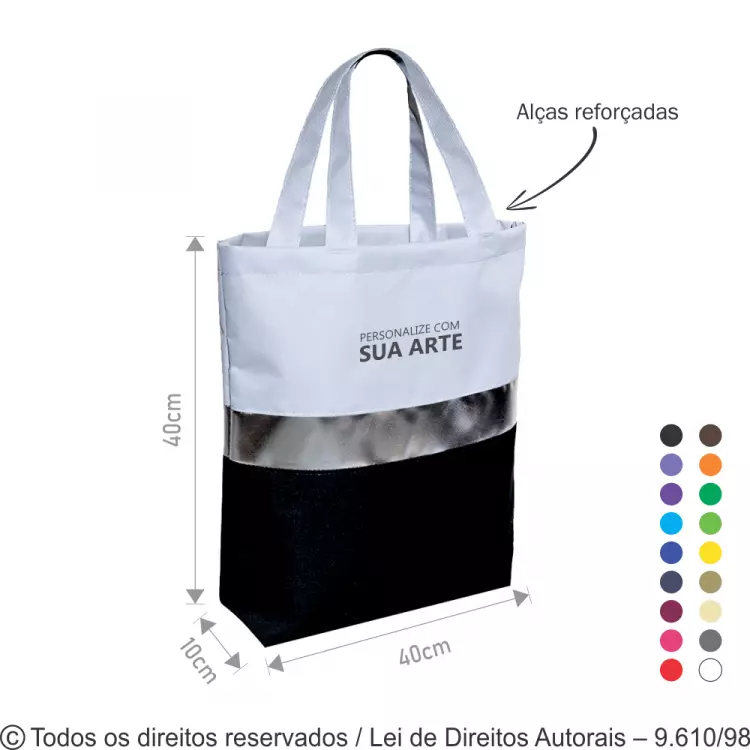 SACOLA DE NYLON 600G 40X40X10CM 288N