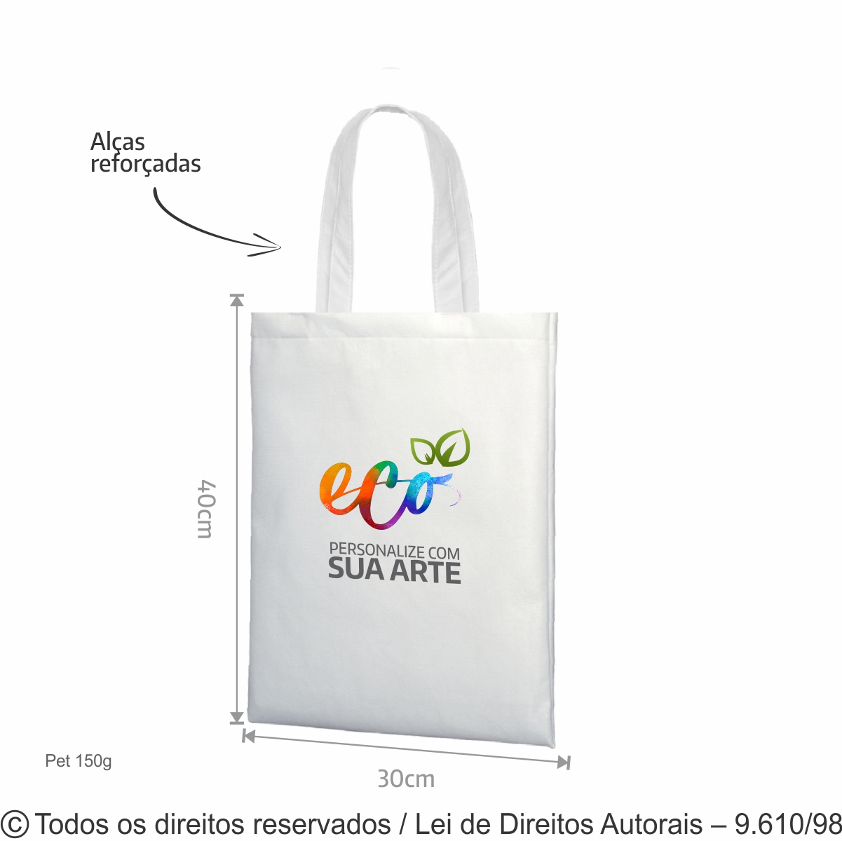 SACOLA DE PET 30X40CM 20P