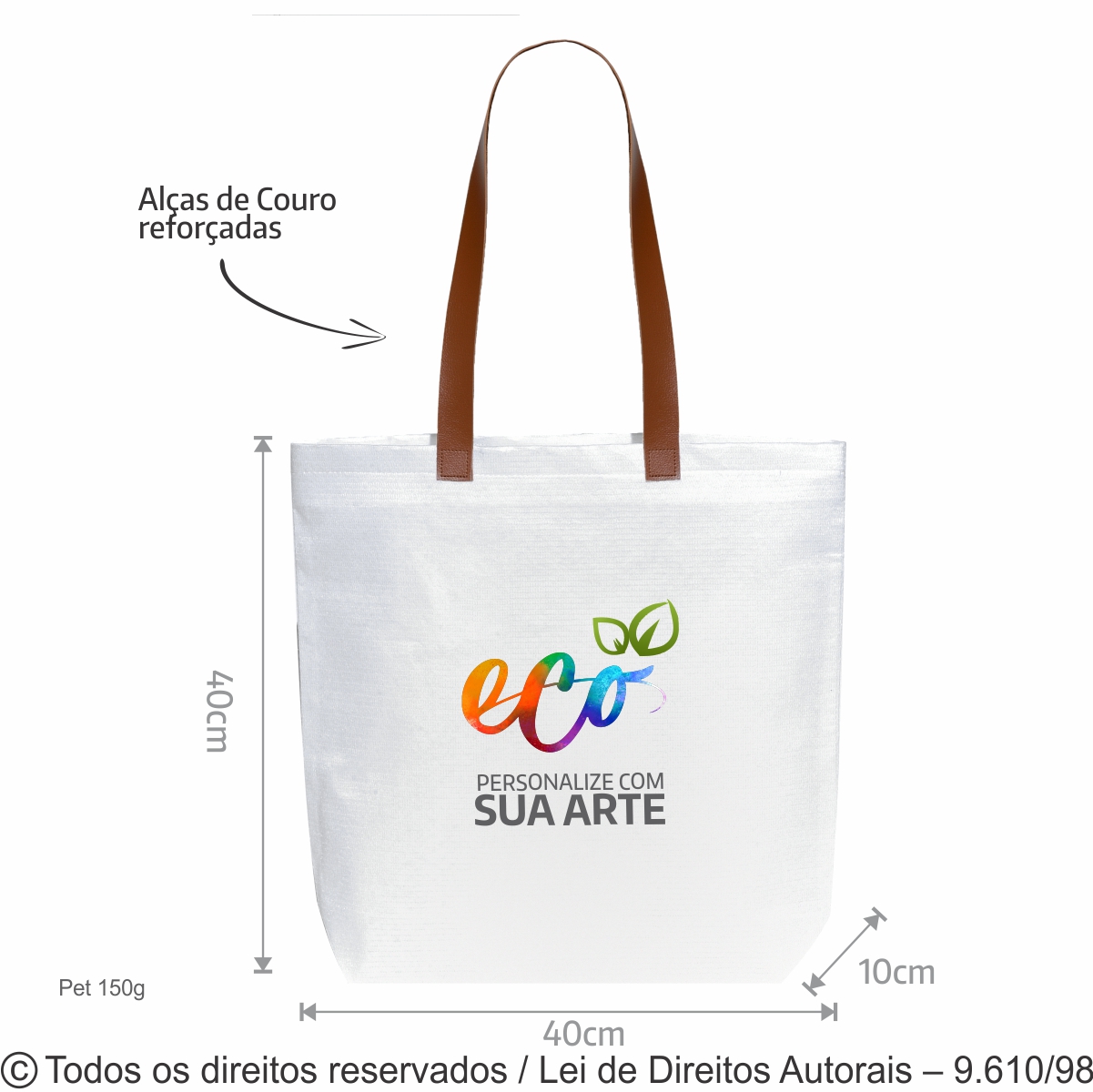 SACOLA DE PET 40X40X10CM 261P