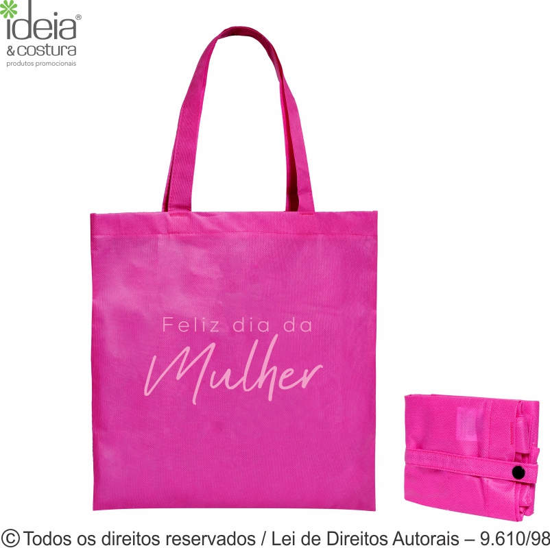 SACOLA DE TNT 60G  DOBRAVEL  40X40CM 138T2