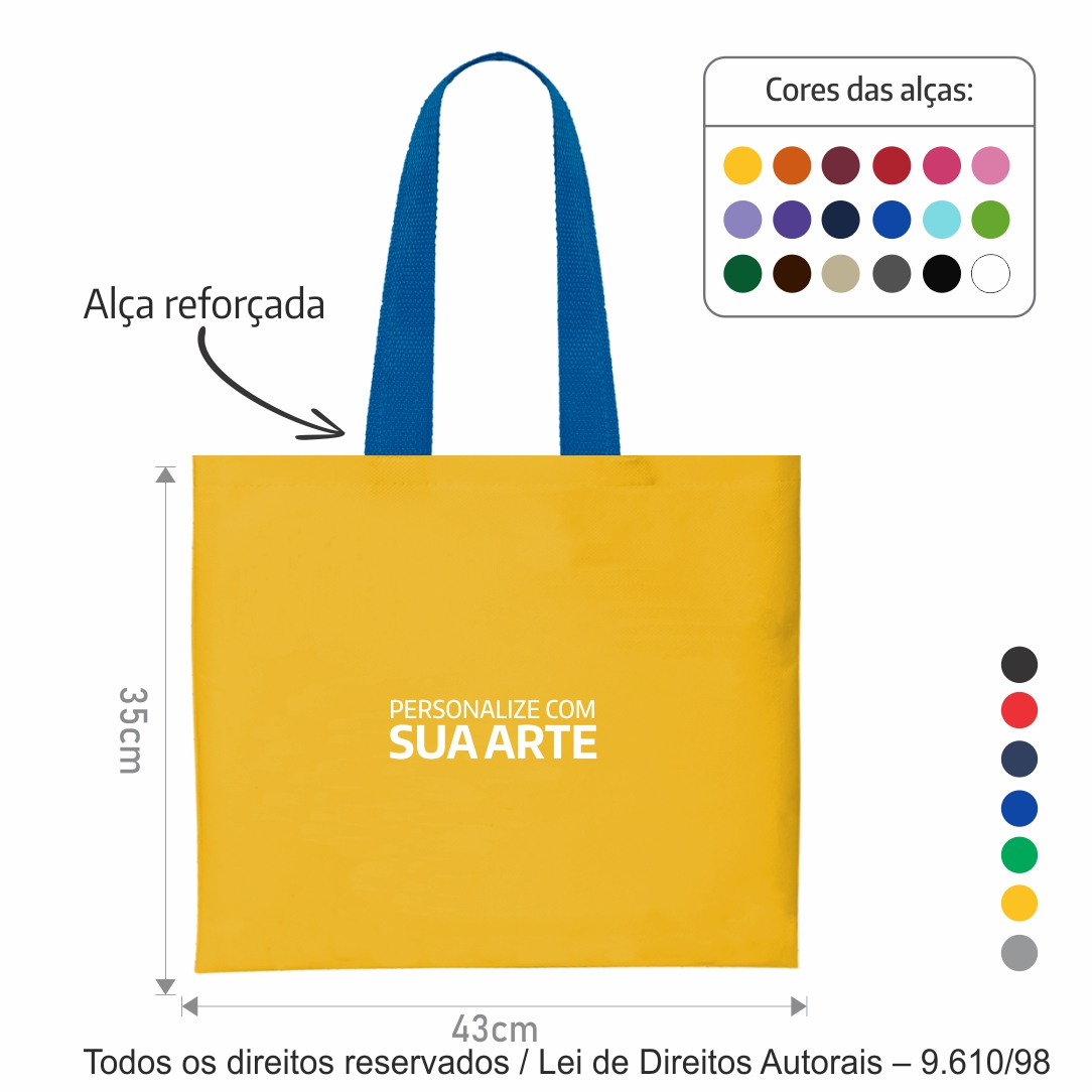 SACOLA DE TNT 80G 43X35CM 174T